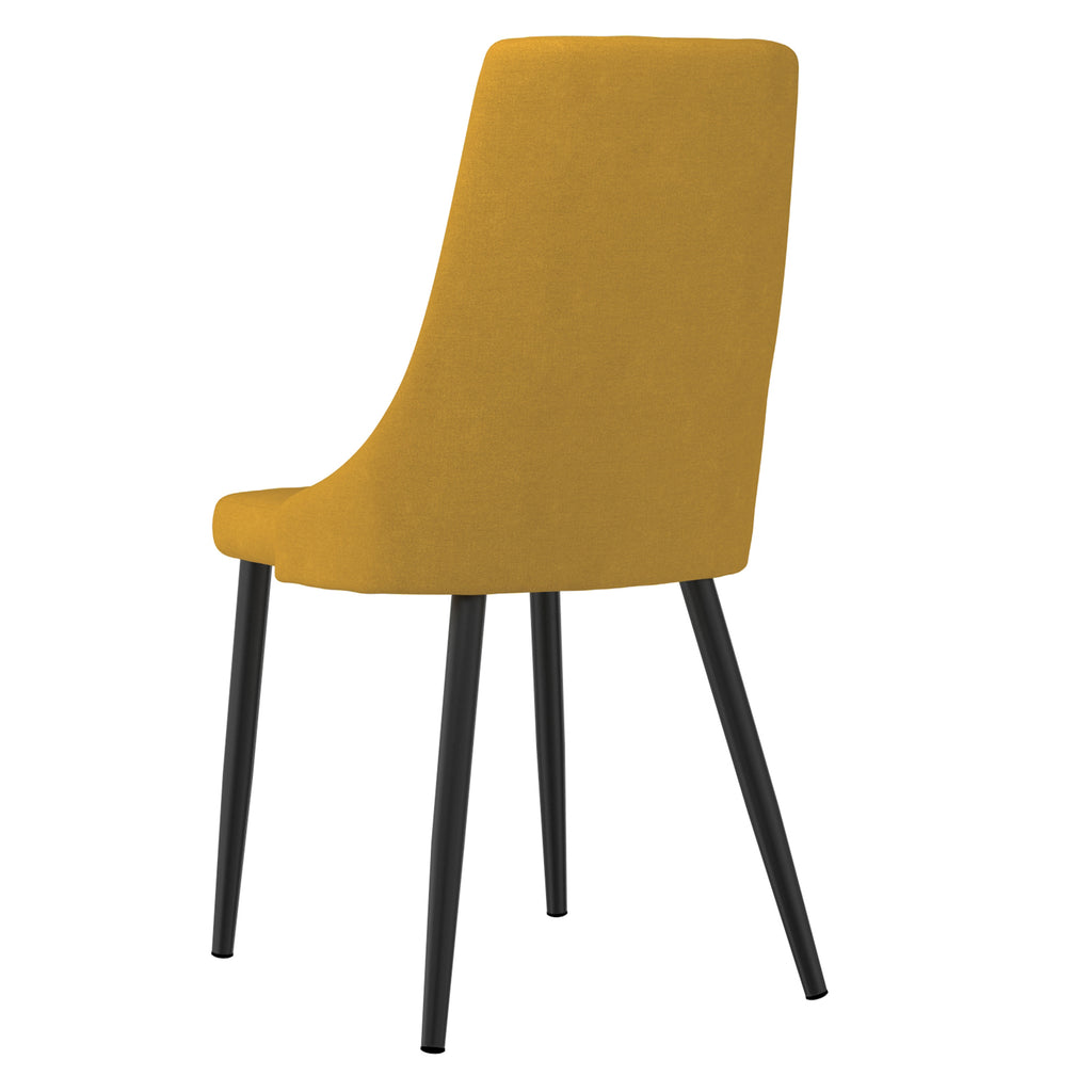 Venice Dining Chairs - Set of 2 - Grey/Beige/Mustard - Decor Furniture & Mattress