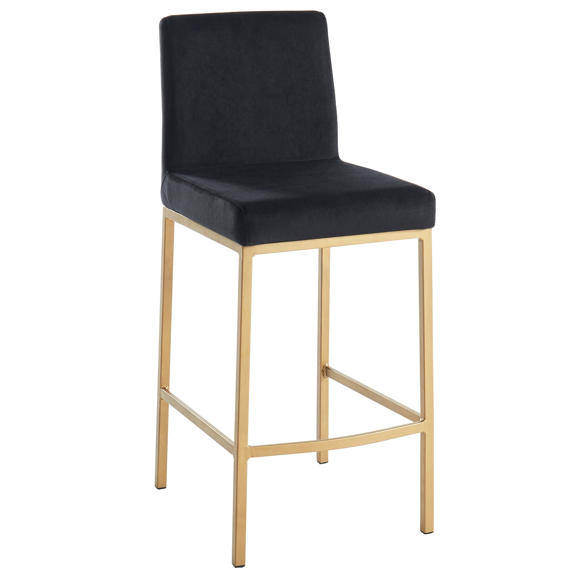 Diego Counter Stool with Gold Legs (Multiple Colours) - Decor Furniture & Mattress