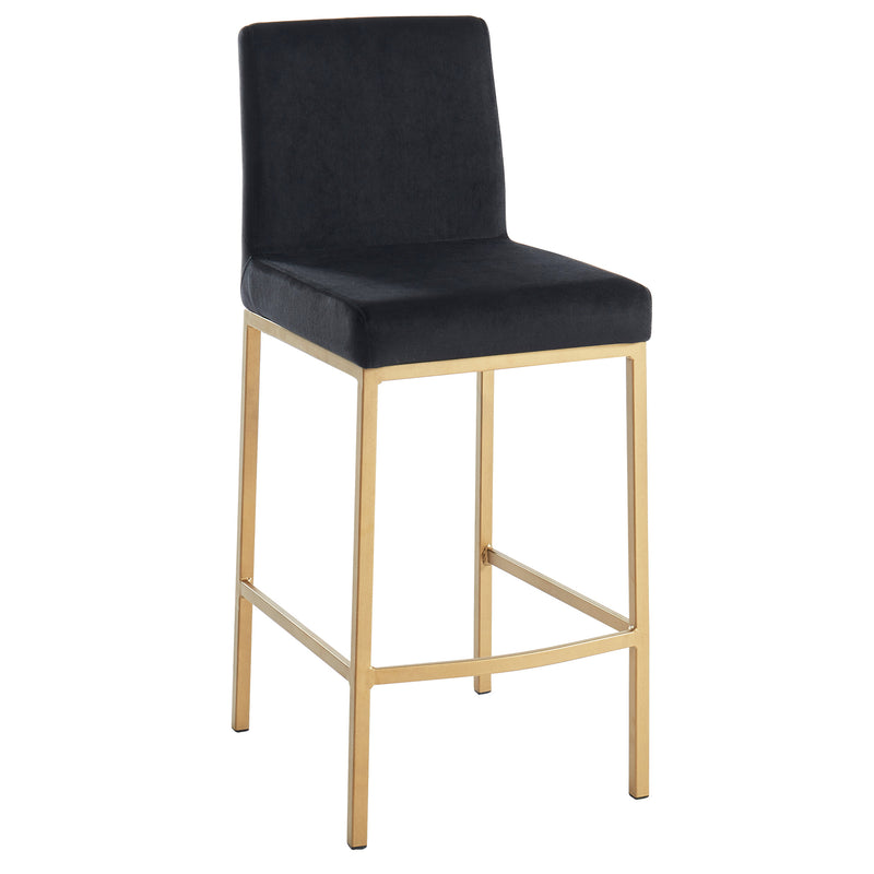 Diego Counter Stool with Gold Legs (Multiple Colours) - Decor Furniture & Mattress