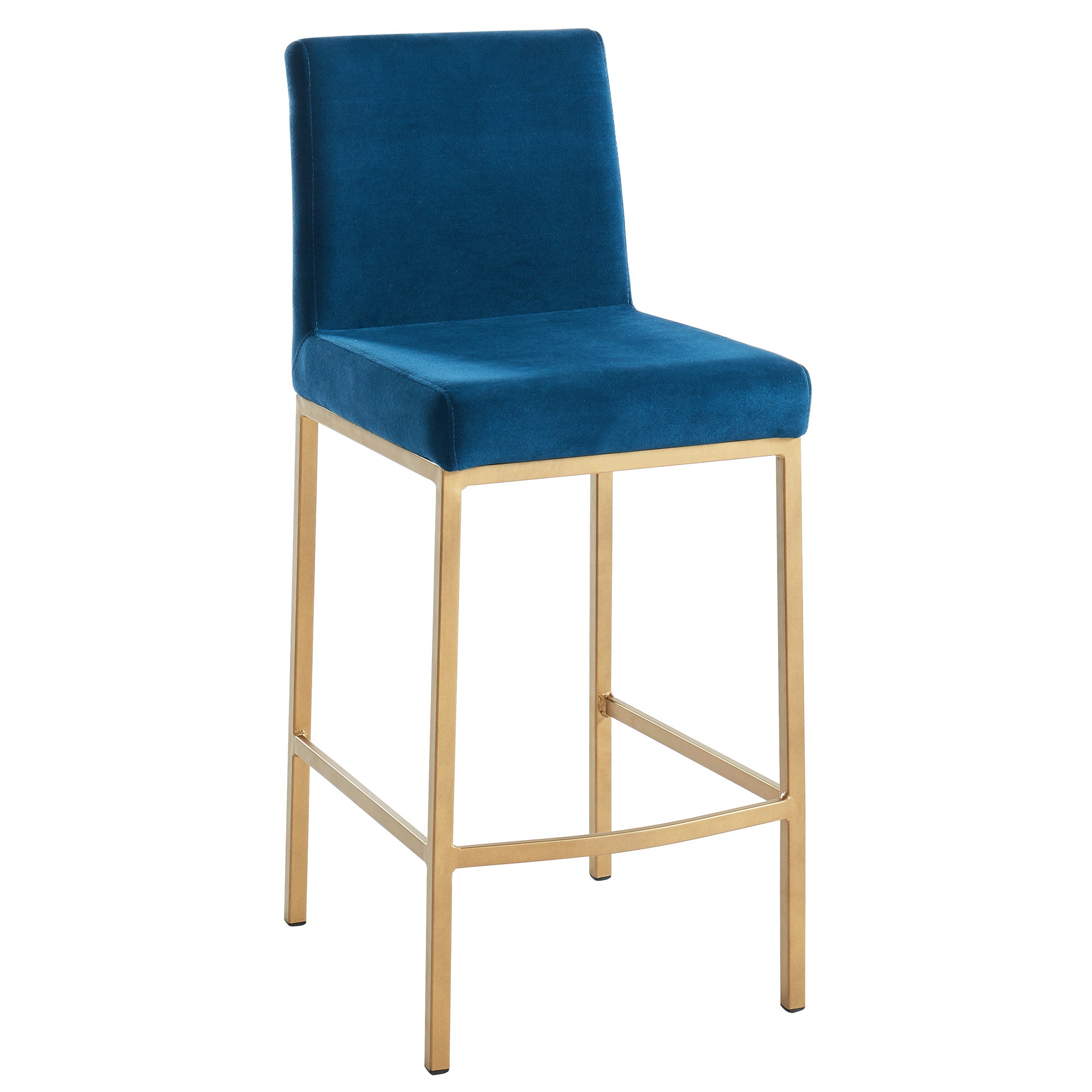 Diego Counter Stool with Gold Legs (Multiple Colours) - Decor Furniture & Mattress