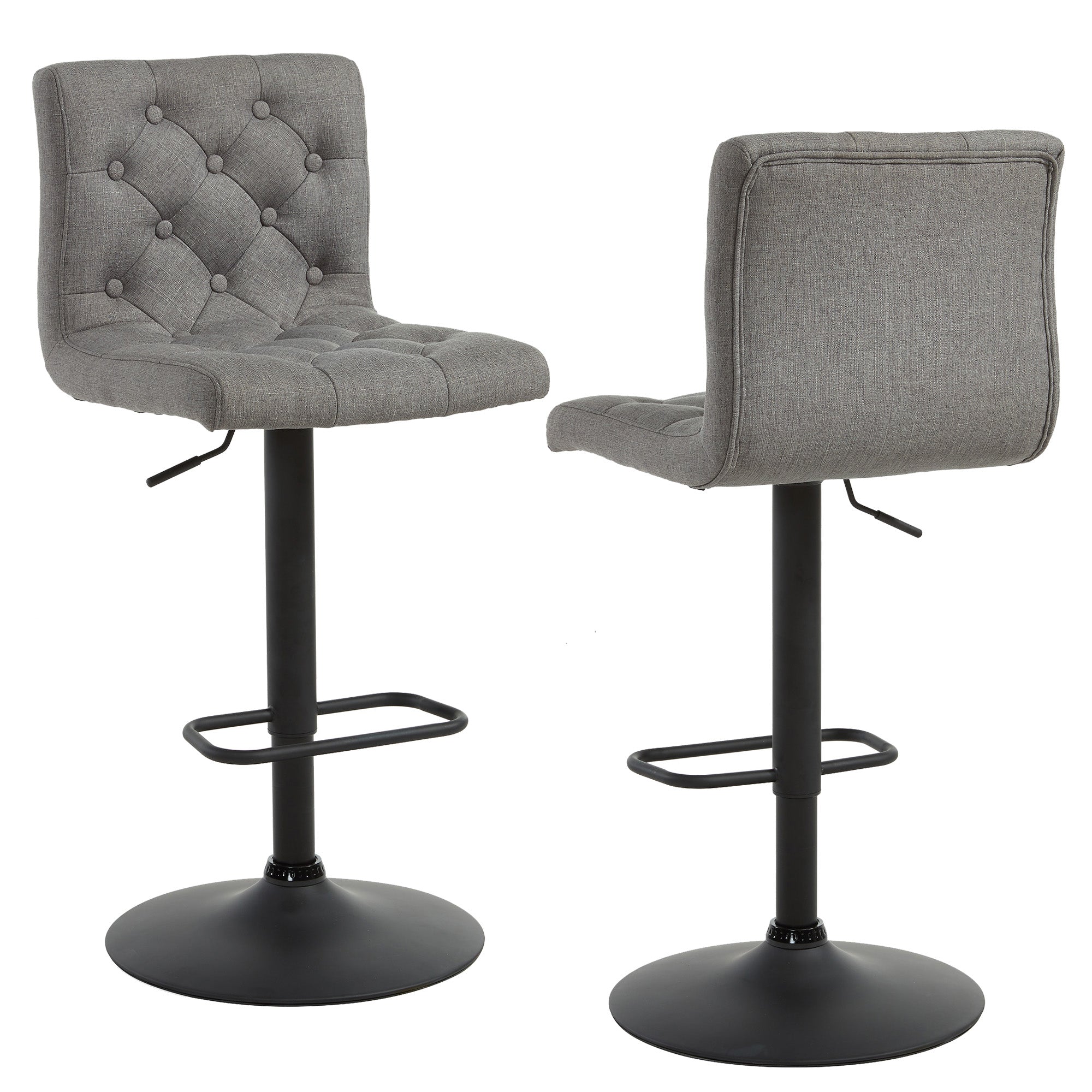 Dex Air Lift Stool - Fabric or Leather - Multiple Colours - Decor Furniture & Mattress