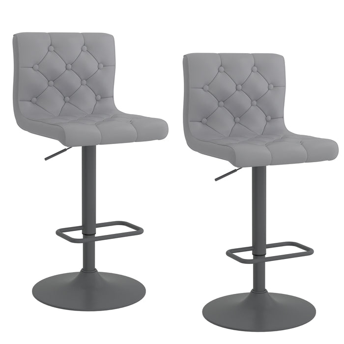 Dex Air Lift Stool - Fabric or Leather - Multiple Colours - Decor Furniture & Mattress