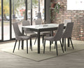Pascal/Venice 7Pc Dining Set - Grey/Grey - Decor Furniture & Mattress