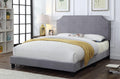 Ram Fabric Bed Frame - Full/Queen - Light Grey/Charcoal - Decor Furniture & Mattress