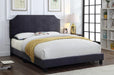Ram Fabric Bed Frame - Full/Queen - Light Grey/Charcoal - Decor Furniture & Mattress