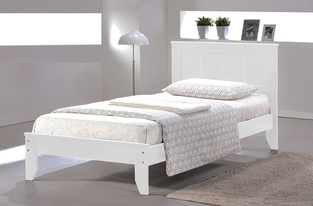 Twin White Bed Frame