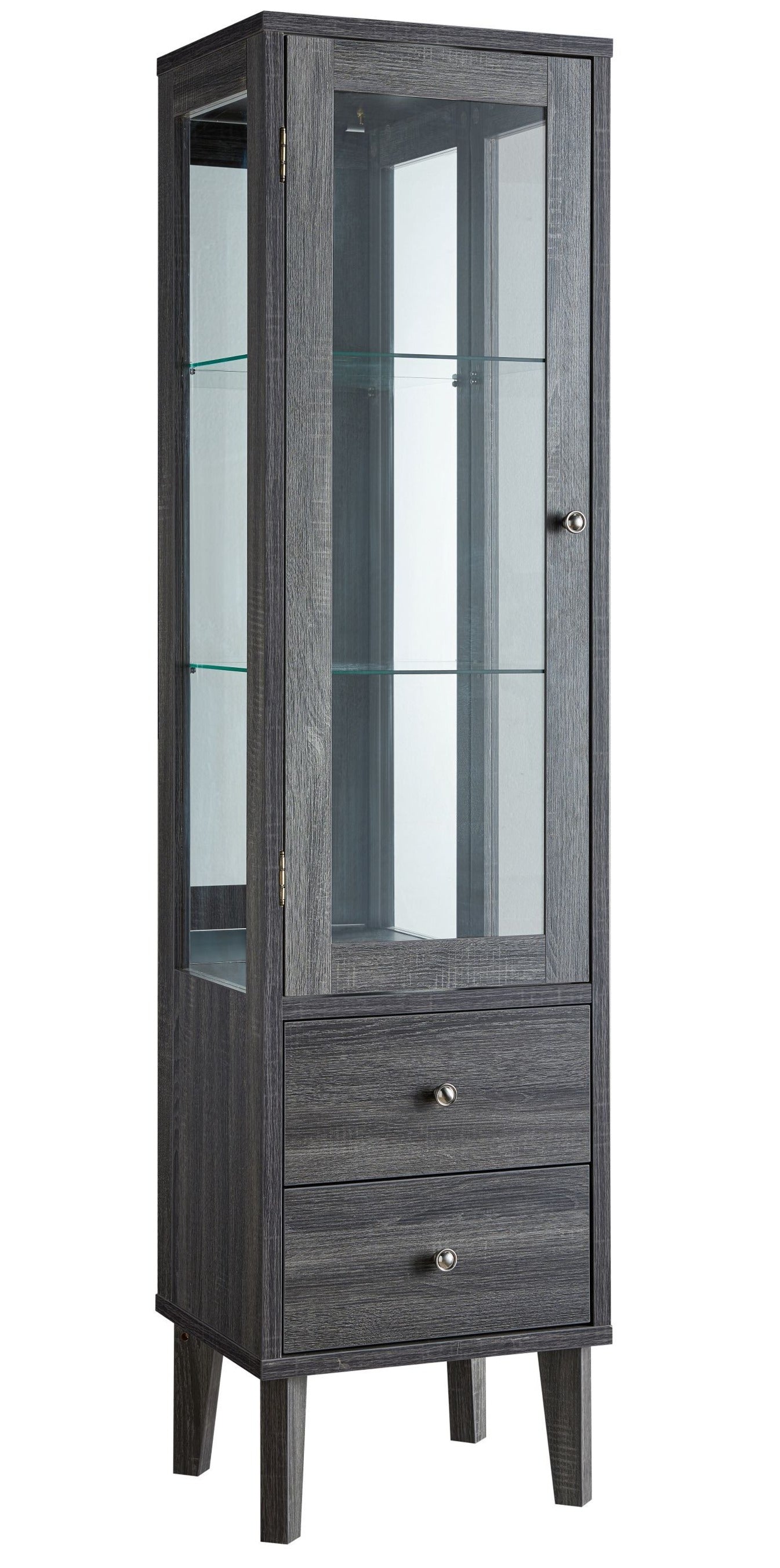 Apollo Wine Cabinet - Grey - Decor Furniture & Mattress
