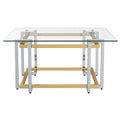 Florina Square Coffee Table Series - Silver/Gold - Decor Furniture & Mattress