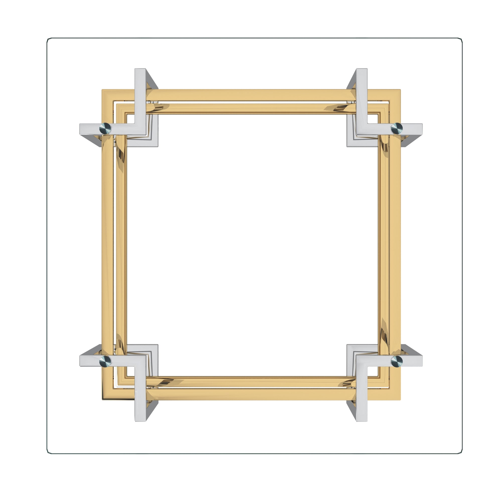 Florina Square Coffee Table Series - Silver/Gold - Decor Furniture & Mattress