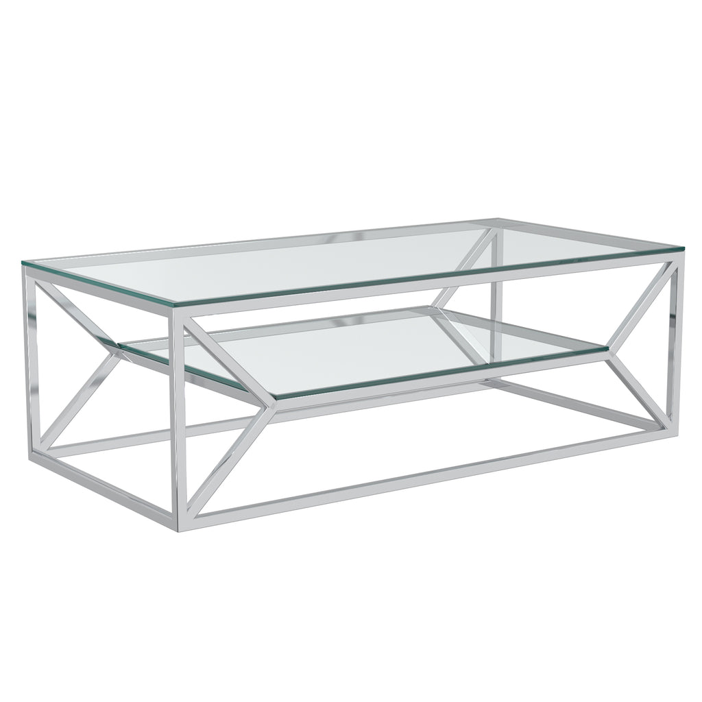 Dragor Coffee Table Series - Silver - Decor Furniture & Mattress