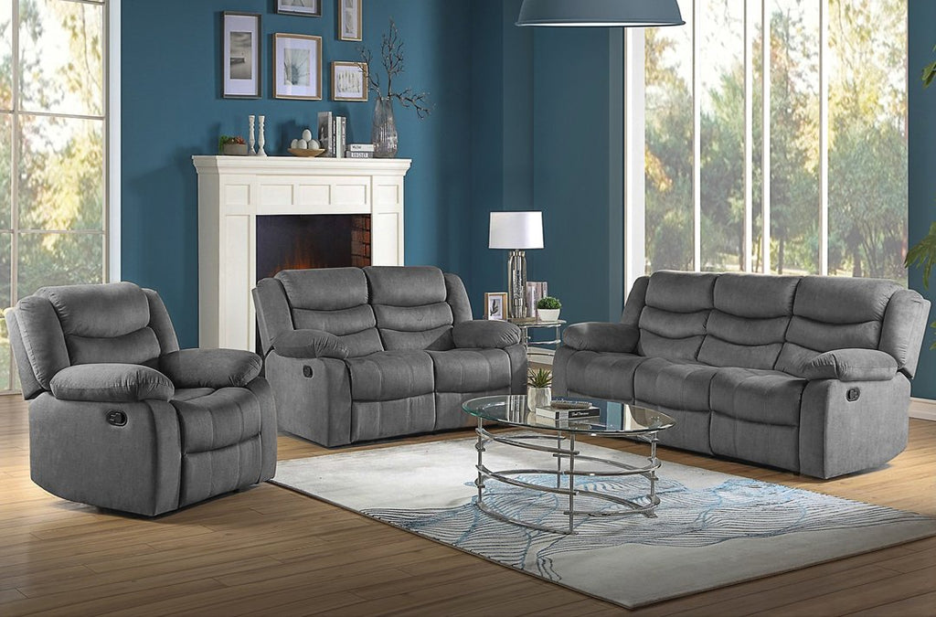 Aberto Recliner Series (Waterproof) - Brown/Grey - Decor Furniture & Mattress