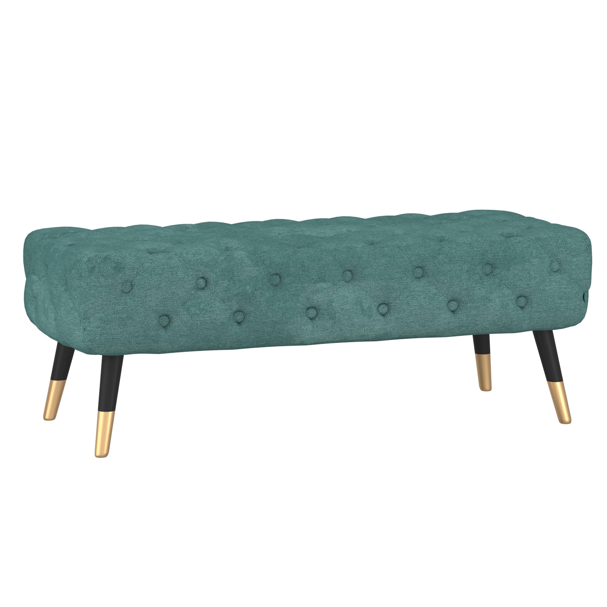 Meryl Bench, Aqua/Mustard/Grey - Decor Furniture & Mattress