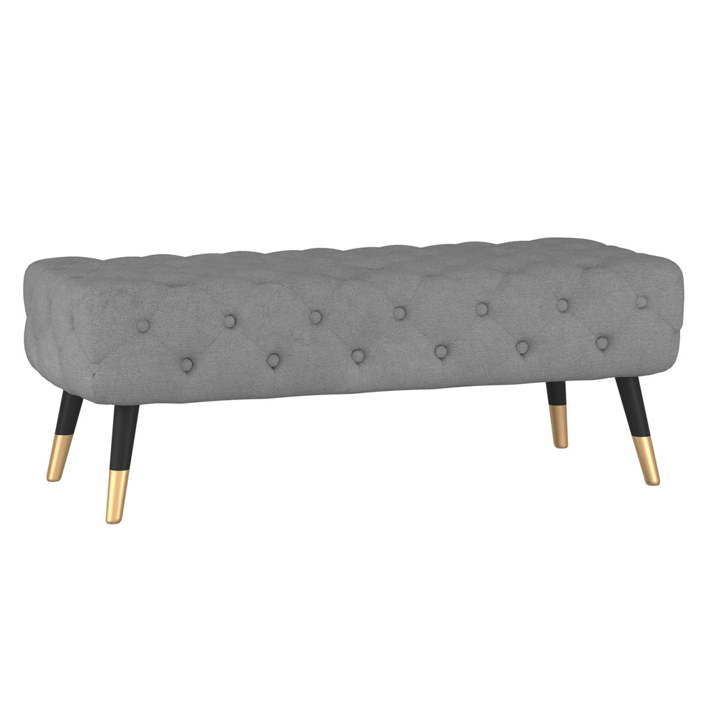 Meryl Bench, Aqua/Mustard/Grey - Decor Furniture & Mattress