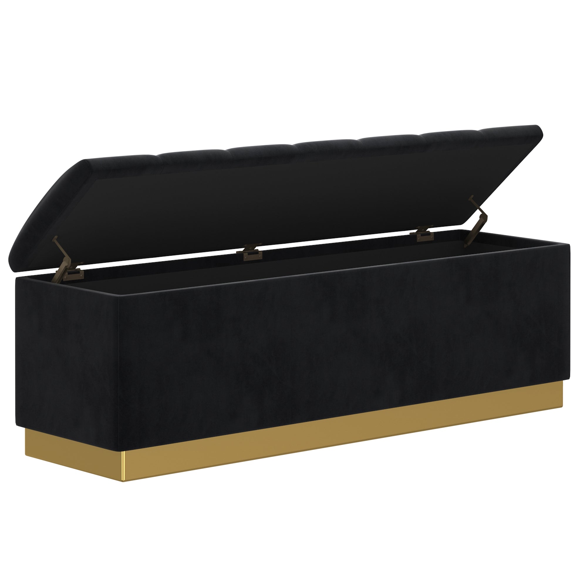 Esna Storage Ottoman - Black - Decor Furniture & Mattress