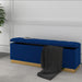 Esna Storage Ottoman - Blue - Decor Furniture & Mattress