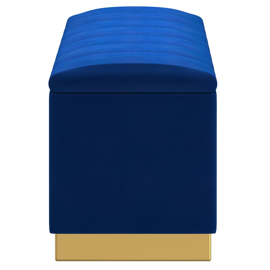 Esna Storage Ottoman - Blue - Decor Furniture & Mattress