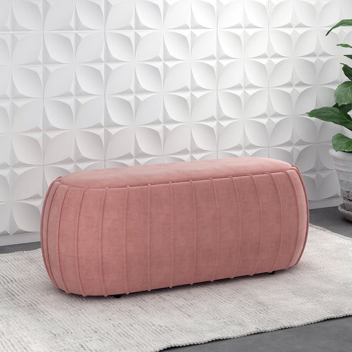 Gayle Ottoman - Blush Pink - Decor Furniture & Mattress