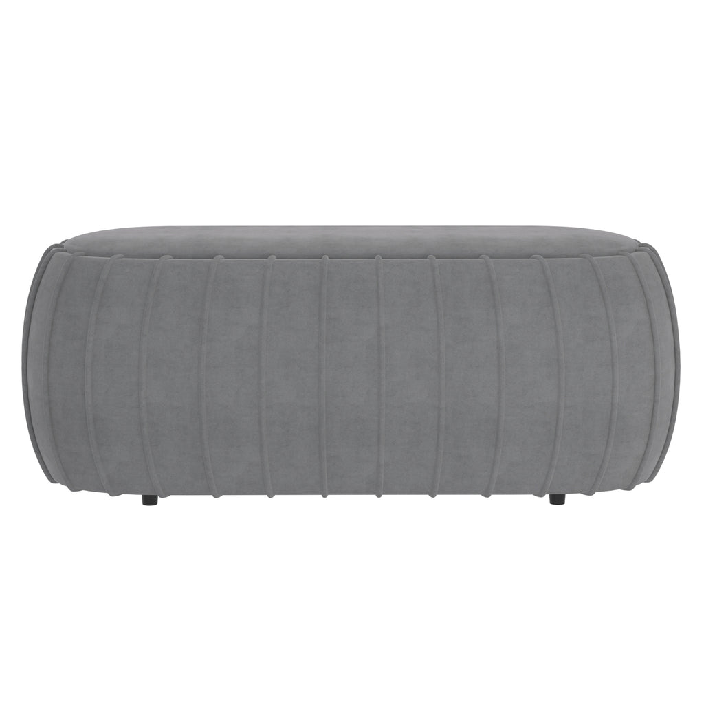 Gayle Ottoman - Grey - Decor Furniture & Mattress