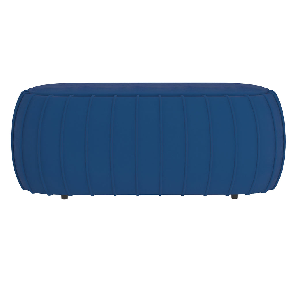 Gayle Ottoman - Blue - Decor Furniture & Mattress