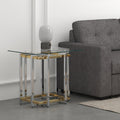 Florina Square Coffee Table Series - Silver/Gold - Decor Furniture & Mattress
