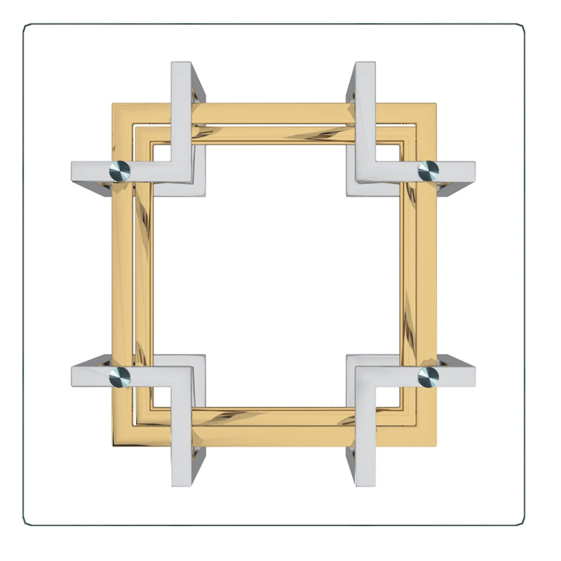 Florina Accent Table - Silver/Gold - Decor Furniture & Mattress