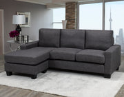 Duncan Reversible Sofa With Ottoman - Decor Furniture & Mattress