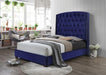 Trisha Bed Frame - Grey/Black/Blue - Decor Furniture & Mattress