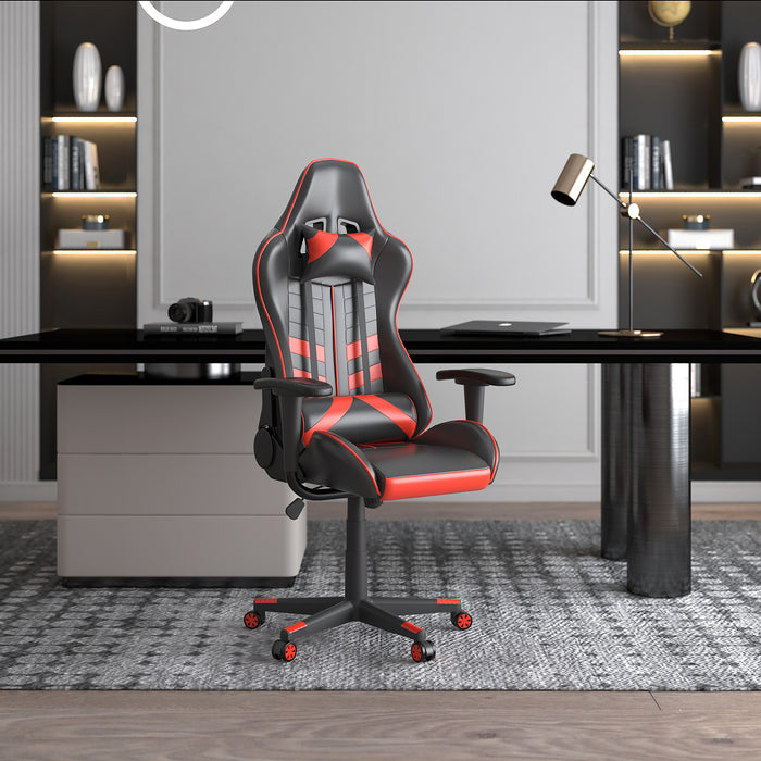 Blade Home Office Chair - Red/Grey/Blue - Decor Furniture & Mattress
