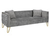 Grey Suede Sofa 