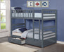 Lucie Twin/Twin Bunk Bed (Colour Options) - Decor Furniture & Mattress
