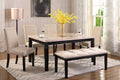 Nancy 6Pc Dinette Set (Real Marble) - Beige - Decor Furniture & Mattress