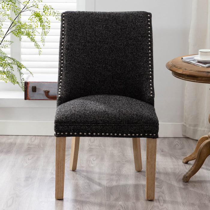 Elle Dining Chairs - Charcoal - Decor Furniture & Mattress