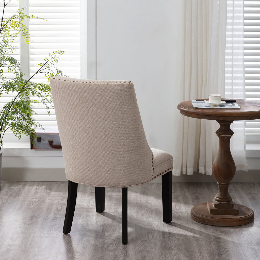 Elle Dining Chairs - Cream - Decor Furniture & Mattress