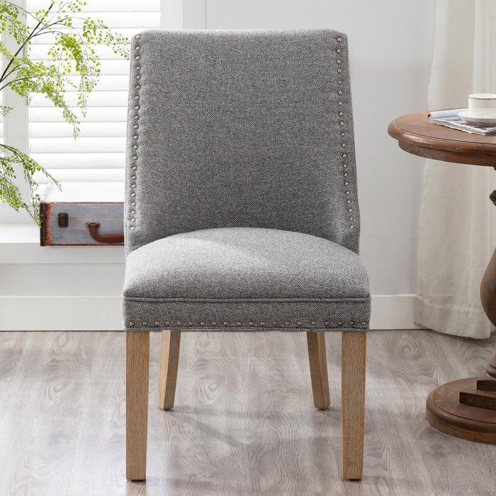 Elle Dining Chairs - Light Grey - Decor Furniture & Mattress