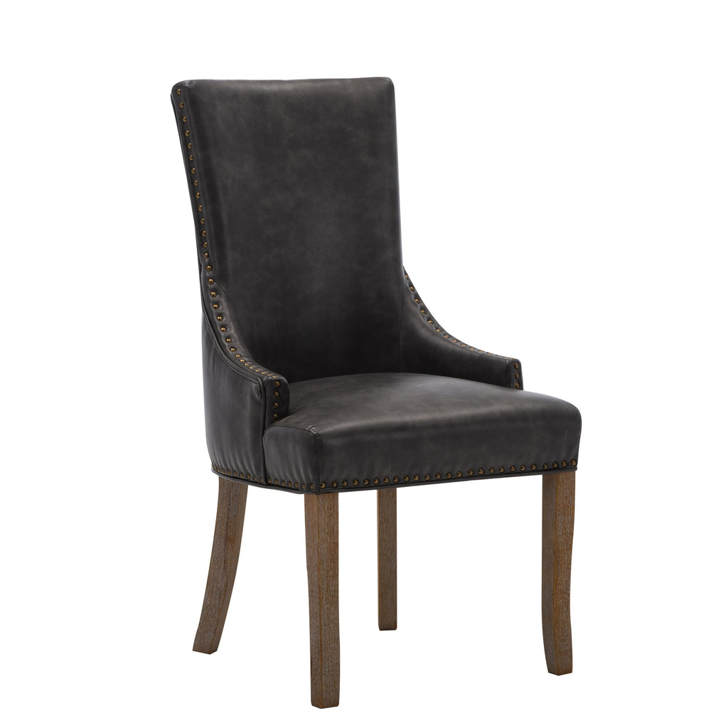 Madonna Dining Chair - Grey PU - Decor Furniture & Mattress