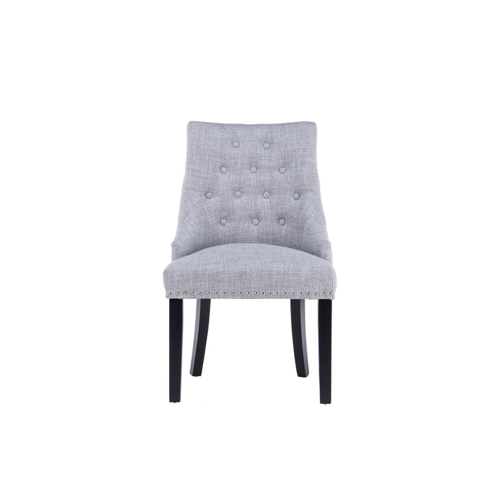 Maya Dining Chair (Set of 2) - Textured Light Grey - Decor Furniture & Mattress