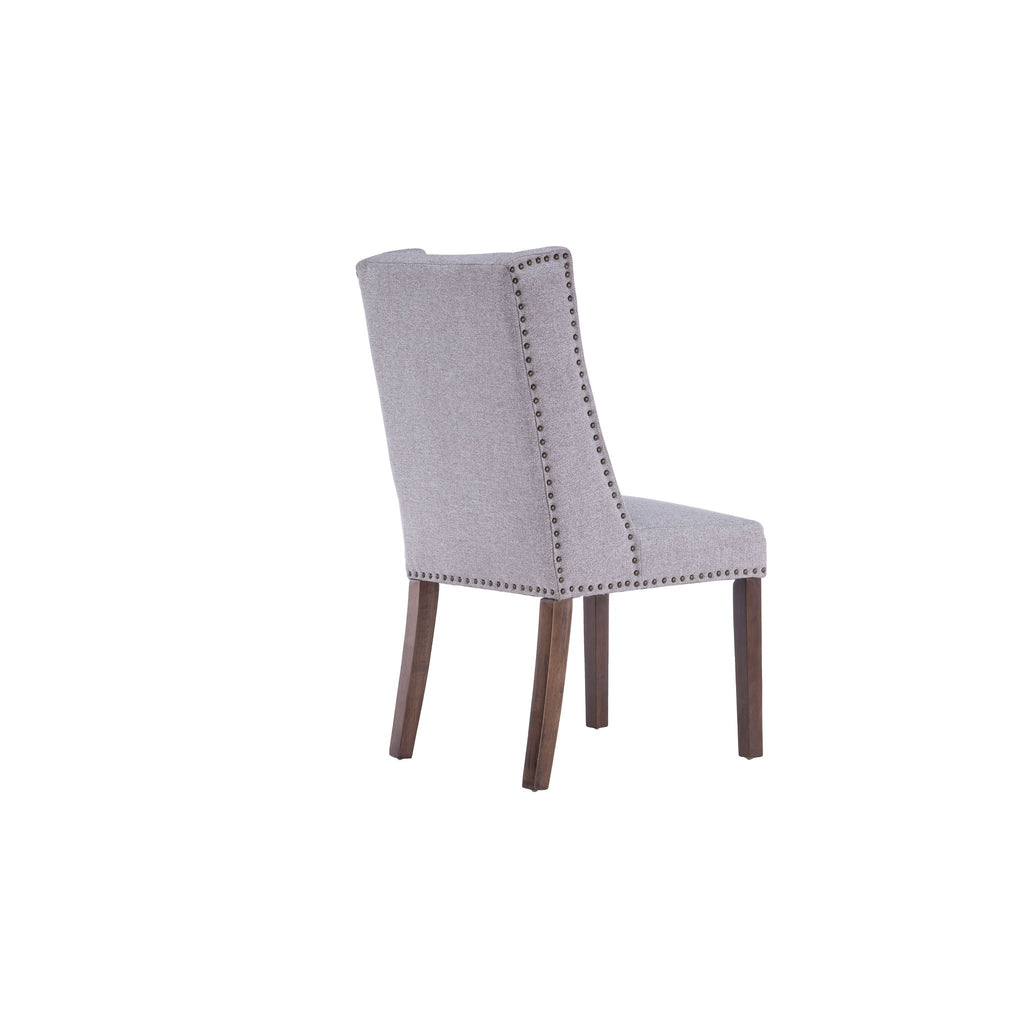 Wing Dining Chairs (Set of 2) - Beige - Decor Furniture & Mattress