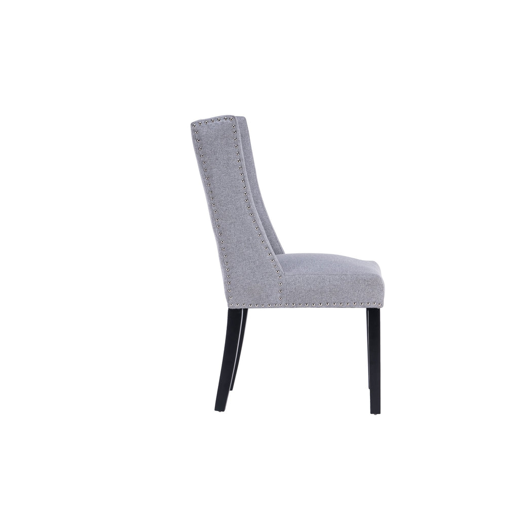 Wing Dining Chairs (Set of 2) - Light Grey - Decor Furniture & Mattress