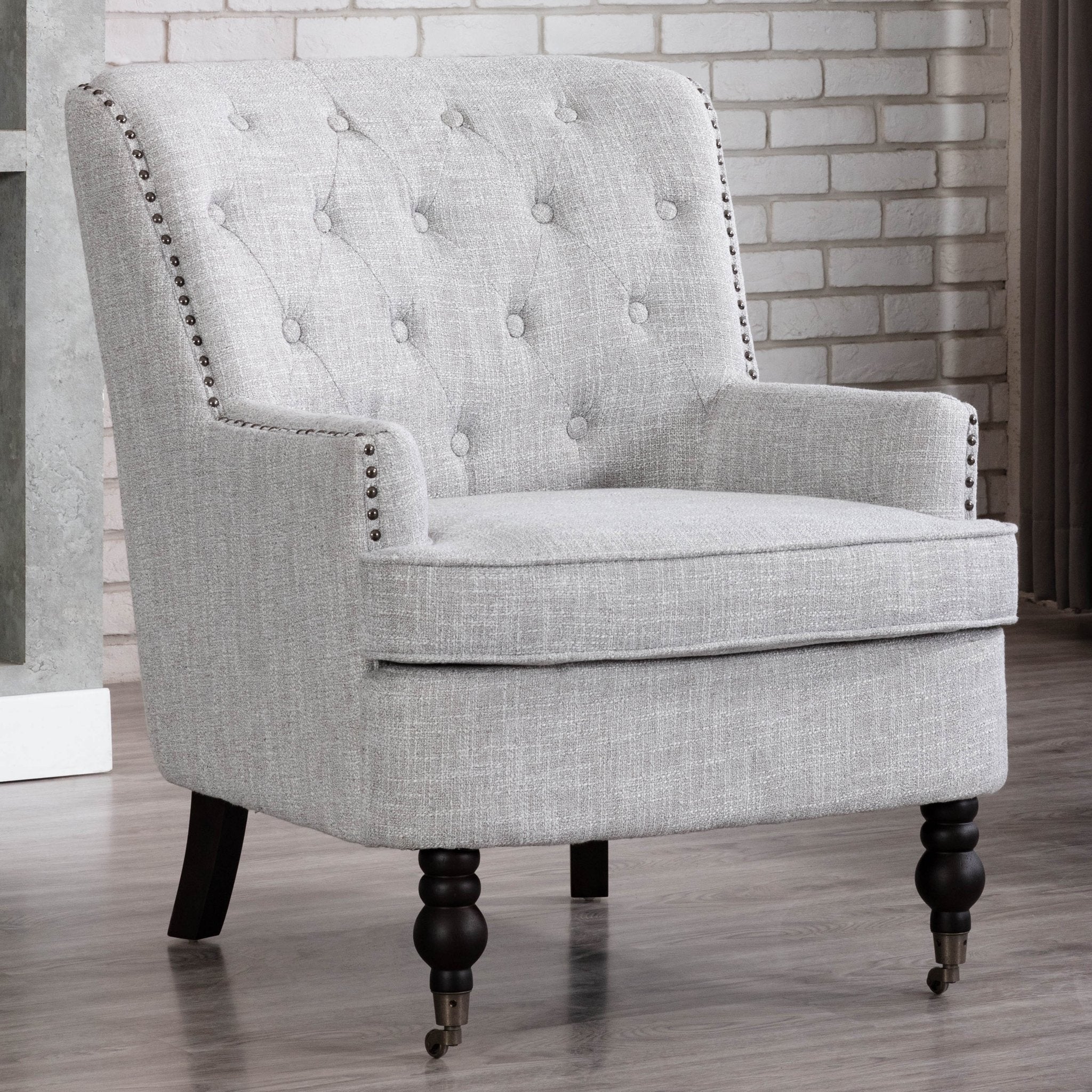 Parkersburg Arm Chair - Light Grey/Medium Grey - Decor Furniture & Mattress