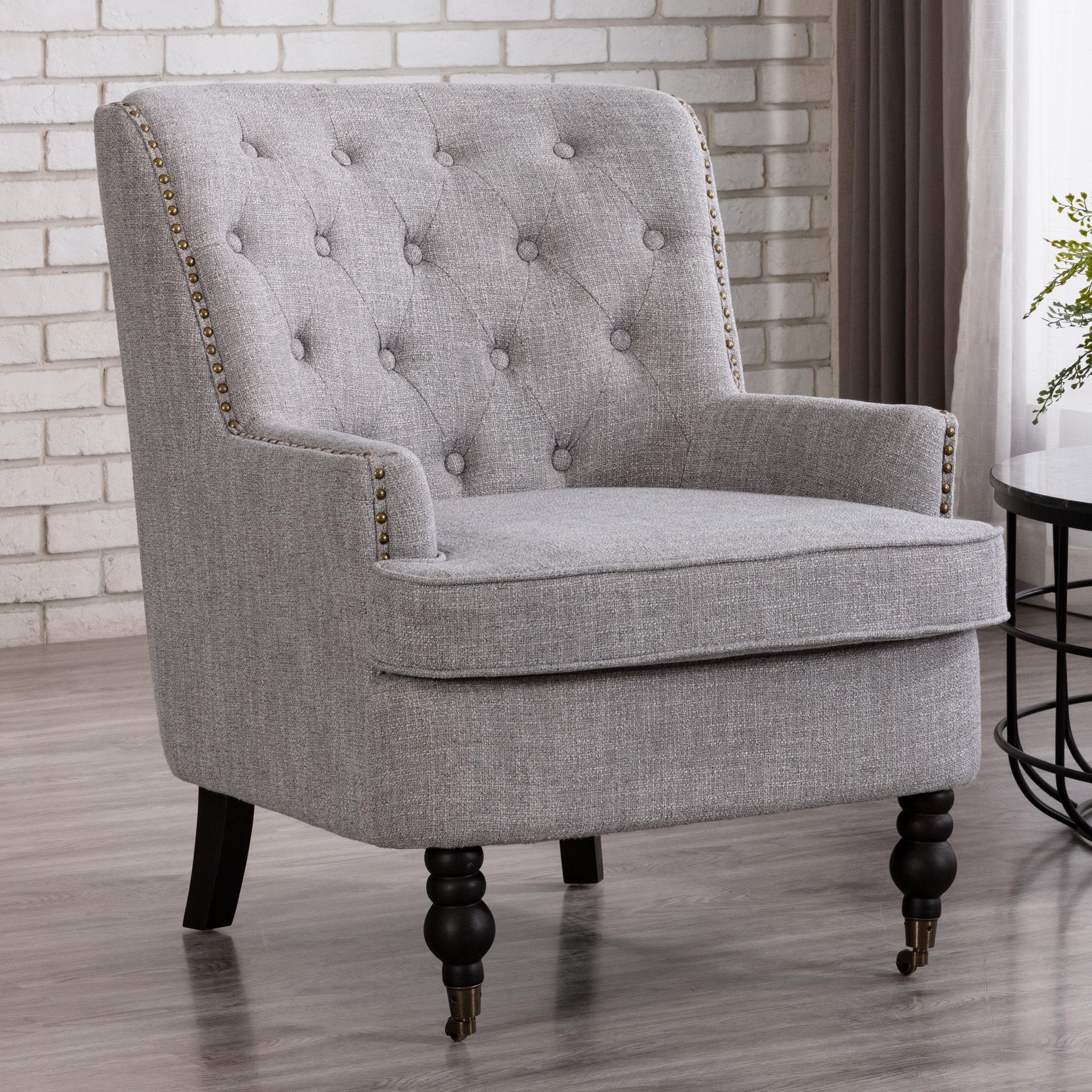 Parkersburg Arm Chair - Light Grey/Medium Grey - Decor Furniture & Mattress