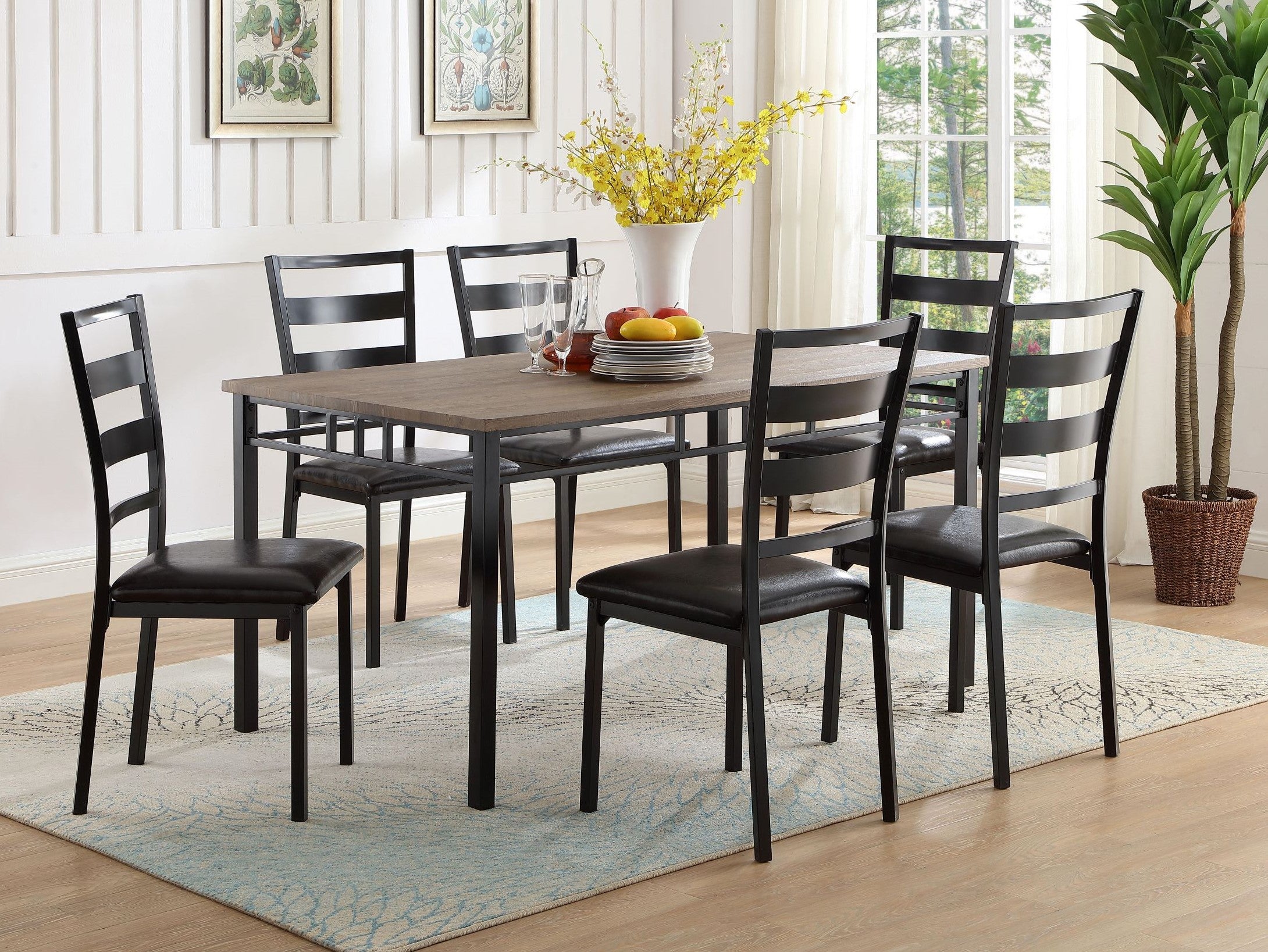 Wood dinette set