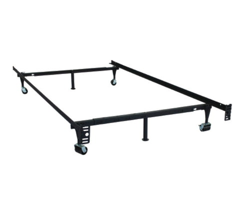 Metal Frame with Wheels (Adjustable Sizes) - Decor Furniture & Mattress