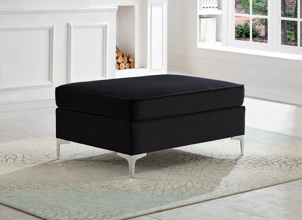 Eric Reversible Sectional - Black - Decor Furniture & Mattress