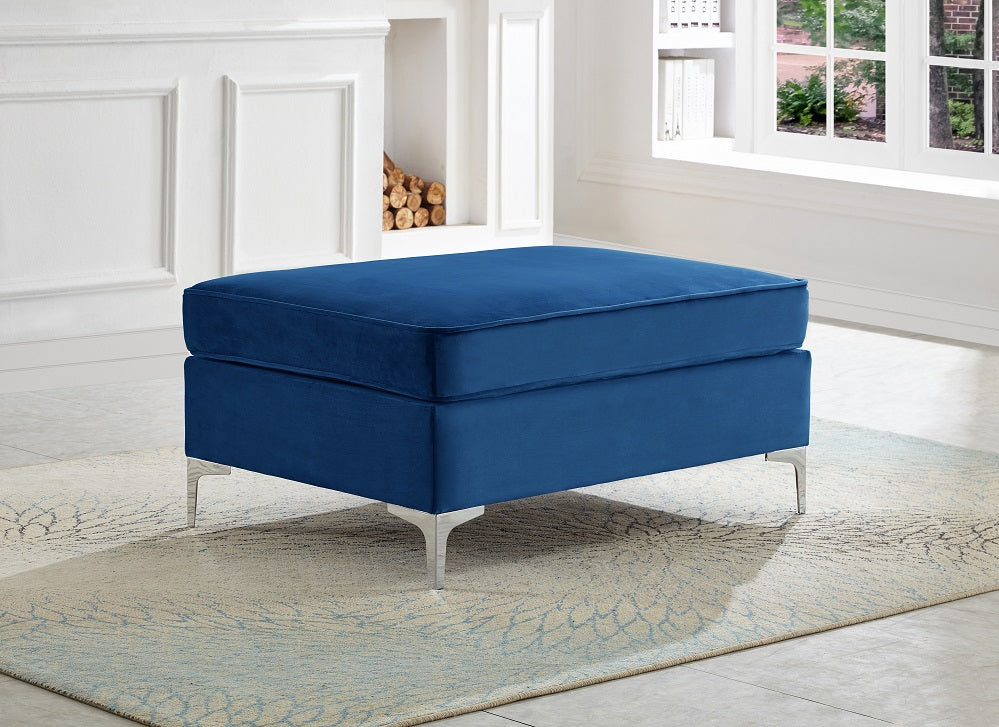 Eric Reversible Sectional - Blue - Decor Furniture & Mattress