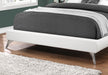 Tango Leather Bed Frame - Queen/Twin - Brown/White - Decor Furniture & Mattress
