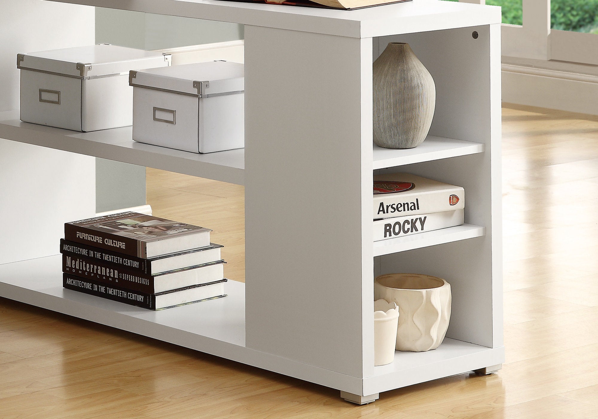 Marcus Computer Desk - White/Espresso - Decor Furniture & Mattress