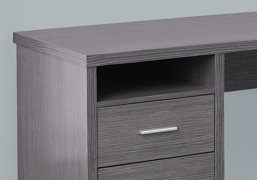 Cora Computer Desk - Grey/White/Espresso/Taupe - Decor Furniture & Mattress