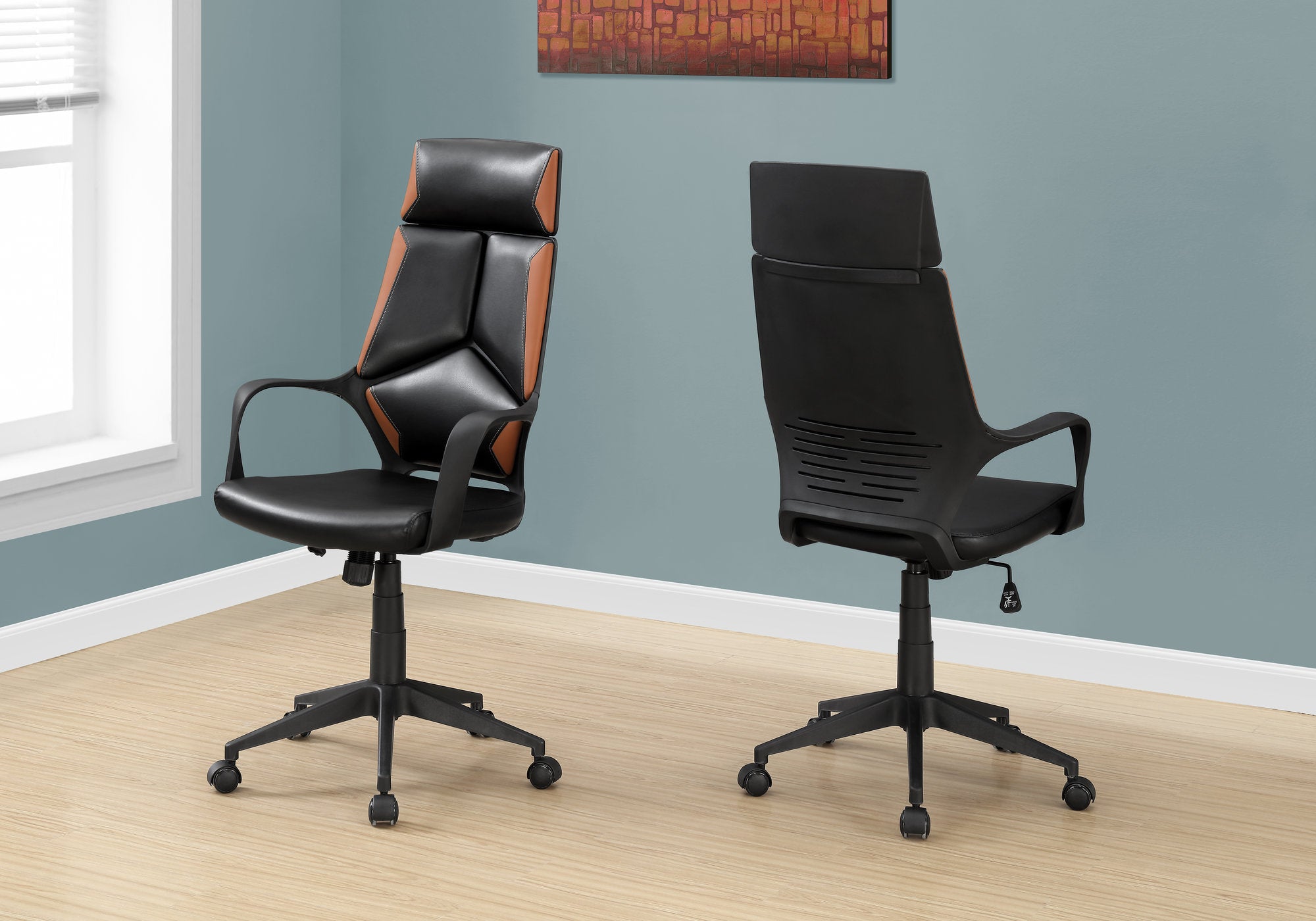 Bentley Office Chair - Black/Brown Black/White Grey - Decor Furniture & Mattress