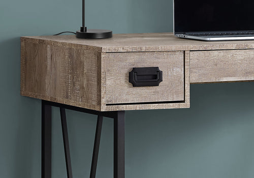 Alfie Computer Desk - Taupe - Decor Furniture & Mattress
