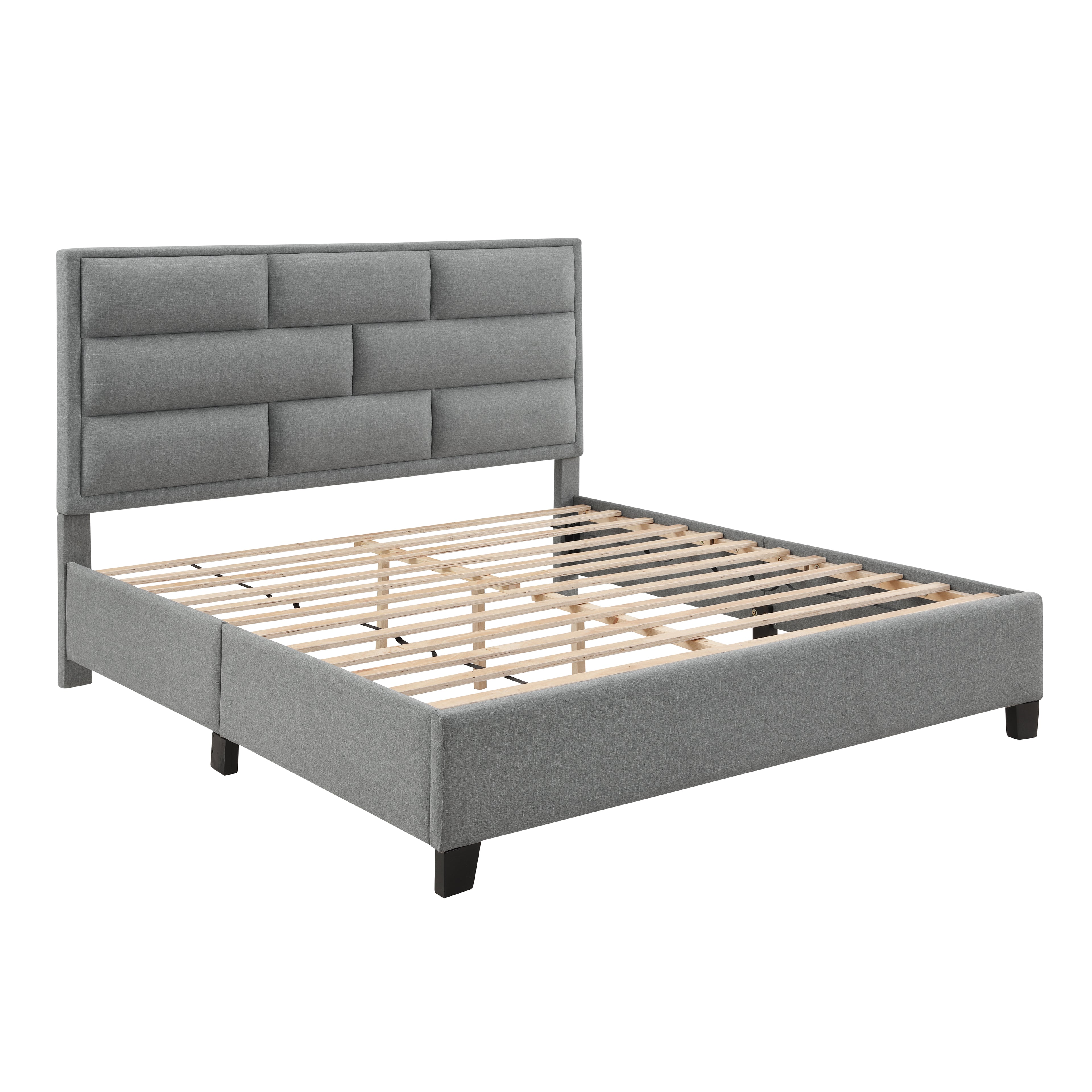 Graham Fabric Bed Frame - Queen/King - Decor Furniture & Mattress